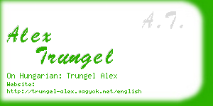 alex trungel business card